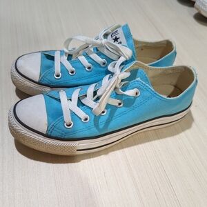 Converse All-Star Low Top Sneakers w6/m4 turquoise blue